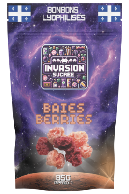 Sachet de bonbons lyophilisés - Baies gélifiées juteuses