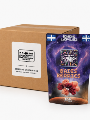 Baies lyophilisées - boîte de 15 sachets Invasion Sucrée