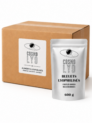Boîte de 4 sachets de bleuets lyophilisés 600g pour professionnels