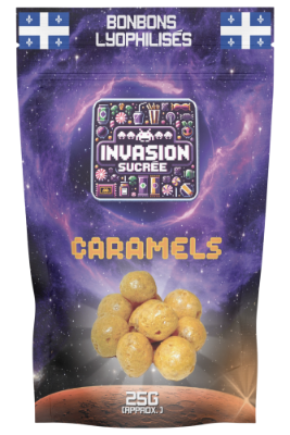 Sachet de bonbons lyophilisés - Caramels