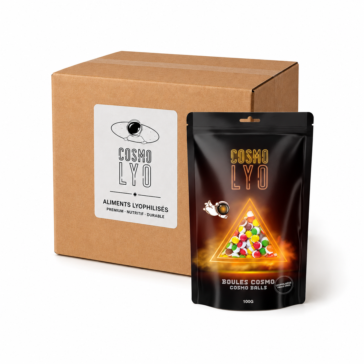 Boules cosmo lyophilisées - boîte de 24 sachets Invasion Sucrée