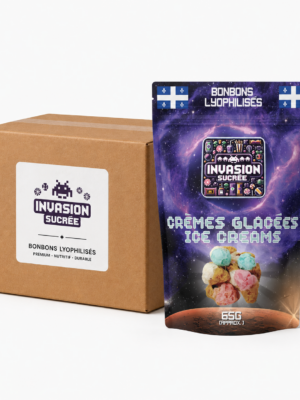 Crèmes glacées lyophilisées - boîte de 15 sachets Invasion Sucrée