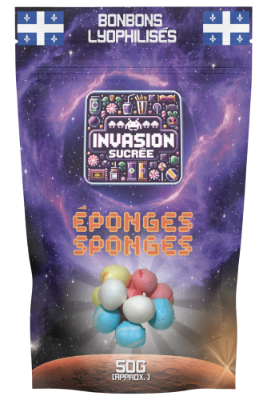 Sachet de bonbons lyophilisés - Éponges
