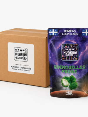 Grenouilles lyophilisées - boîte de 15 sachets Invasion Sucrée