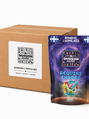 Requins lyophilisés - boîte de 15 sachets Invasion Sucrée