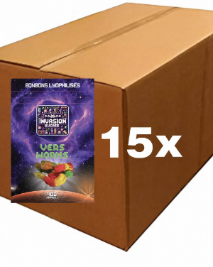 Boîte de 15 sachets de vers lyophilisés