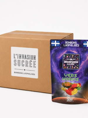 Vers lyophilisés - boîte de 15 sachets Invasion Sucrée