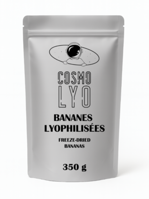 Sachet de bananes lyophilisées 350g