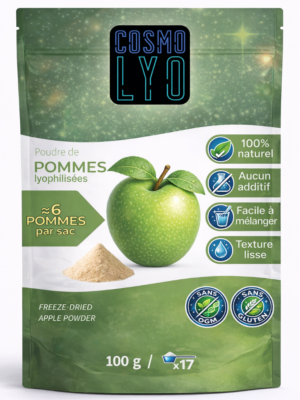 Poudre de pommes lyophilisées 100g pour pâtisserie