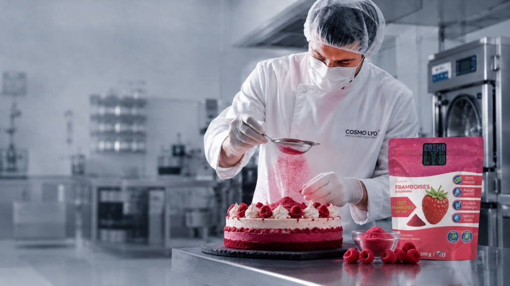 Ingrédients lyophilisés professionnels Cosmo Lyo pour pâtisserie et production alimentaire