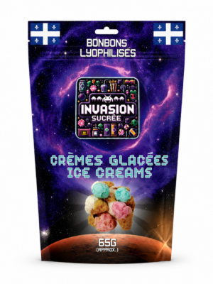 Bonbons lyophilisés crèmes glacées - sachet Invasion Sucrée