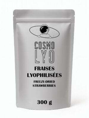Fraises lyophilisées en tranches 300g en format vrac professionnel
